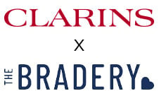 clarins x the bradery logo